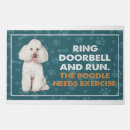 Search for poodle doormats Welcome dog lover
