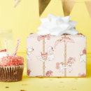 Search for carousel wrapping paper Pink