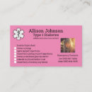 Search for emergency contact business cards Alert