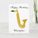 Search for saxophone birthday cards Saxophonist