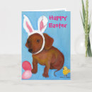Search for dachshund easter cards Bunny