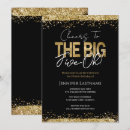 Search for black and gold birthday invitations Elegant