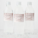 Search for sweet 16 water bottle labels Rose gold