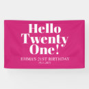 Search for 21st birthday banners Twenty one