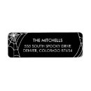 Search for halloween return address labels Spider web