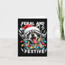 Search for raccoon christmas cards Santa