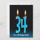 Search for 34th birthday invitations Black