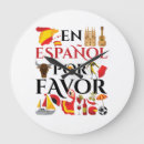 Search for teacher clocks Spanish