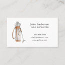 Search for golf business cards Golfer