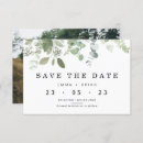 Search for greenery wedding save the dates Eucalyptus