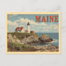 Search for maine lighthouse postcards Vintage