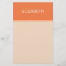 Search for orange stationery paper plain
