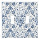 Search for elegant light switch covers Vintage floral toile