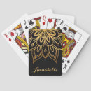 Search for black and gold playing cards Mandala