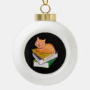 Search for book lover ornaments Cats