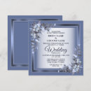 Search for floral frame wedding invitations Navy