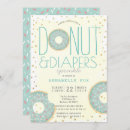 Search for donuts and diapers baby shower invitations Modern