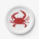 Search for crabs paper plates Red crab