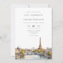 Search for paris wedding invitations Eiffel tower