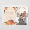 Search for pumpkin save the dates Autumn