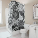 Search for black and white floral shower curtains Gray