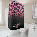 Search for pink leopard shower curtains Glitter