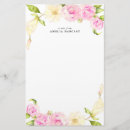 Search for pink stationery paper botanical