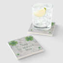 Search for st patricks day coasters Four leaf clover