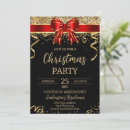 Search for red black christmas invitations Bow