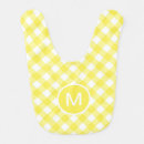 Search for monogram baby bibs Yellow
