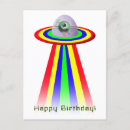 Search for funny alien birthday cards Sci fi