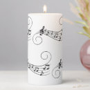 Search for music notes candles Black