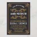 Search for art deco bridal shower invitations Old hollywood