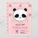 Search for polka dot birthday invitations Panda
