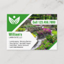 Search for eco friendly business cards Landscaping
