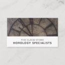 Search for clock business cards Watchmaker