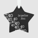 Search for 40th birthday ornaments Over the hill