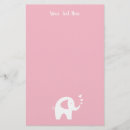 Search for pink stationery paper baby shower