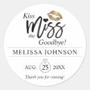Search for kiss stickers Kiss the miss goodbye