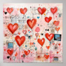 Search for love heart drawing posters Cute