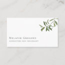 Search for olive branch business cards Leaves