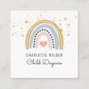 Search for childcare business cards rainbow