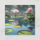 Search for water lily business cards Nature