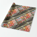 Search for vintage newspaper wrapping paper Paris