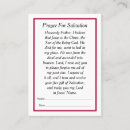 Search for prayer business cards Salvation