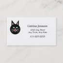Search for funny cat business cards Meow