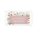 Search for bridal shower return address labels Wildflower