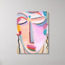 Search for abstract woman face canvas prints Vintage