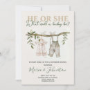 Search for simple gender reveal invitations Watercolor