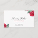 Search for red rose business cards Watercolor